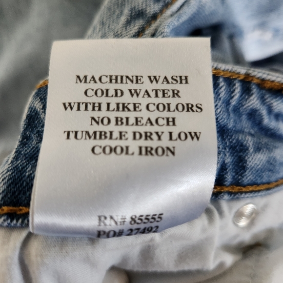 Eunina Frankie Mid Rise Girlfriend Distressed Relaxed Fit Medium Wash Size 3 - Picture 7 of 9